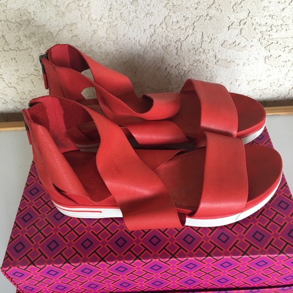 Ellen Fisher extremely comfortable orange / red shoes - Picture 6 of 6